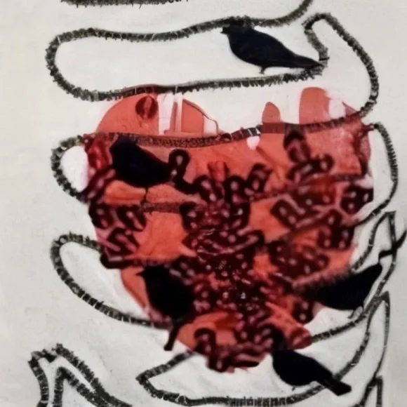 Vera Wang Sequined Rib Cage Heart Birds Accessories 10 Pc Bundle Eno Goth Occult - Picture 4 of 15